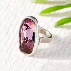 UNOde50| FLASH Pink Swarovski Crystal Element Ring
